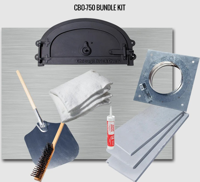 Chicago Brick Oven CBO-750 Hybrid Countertop Pizza Oven Natural Gas Dual-Fuel 38" x 28" Commercial Copper Vein New