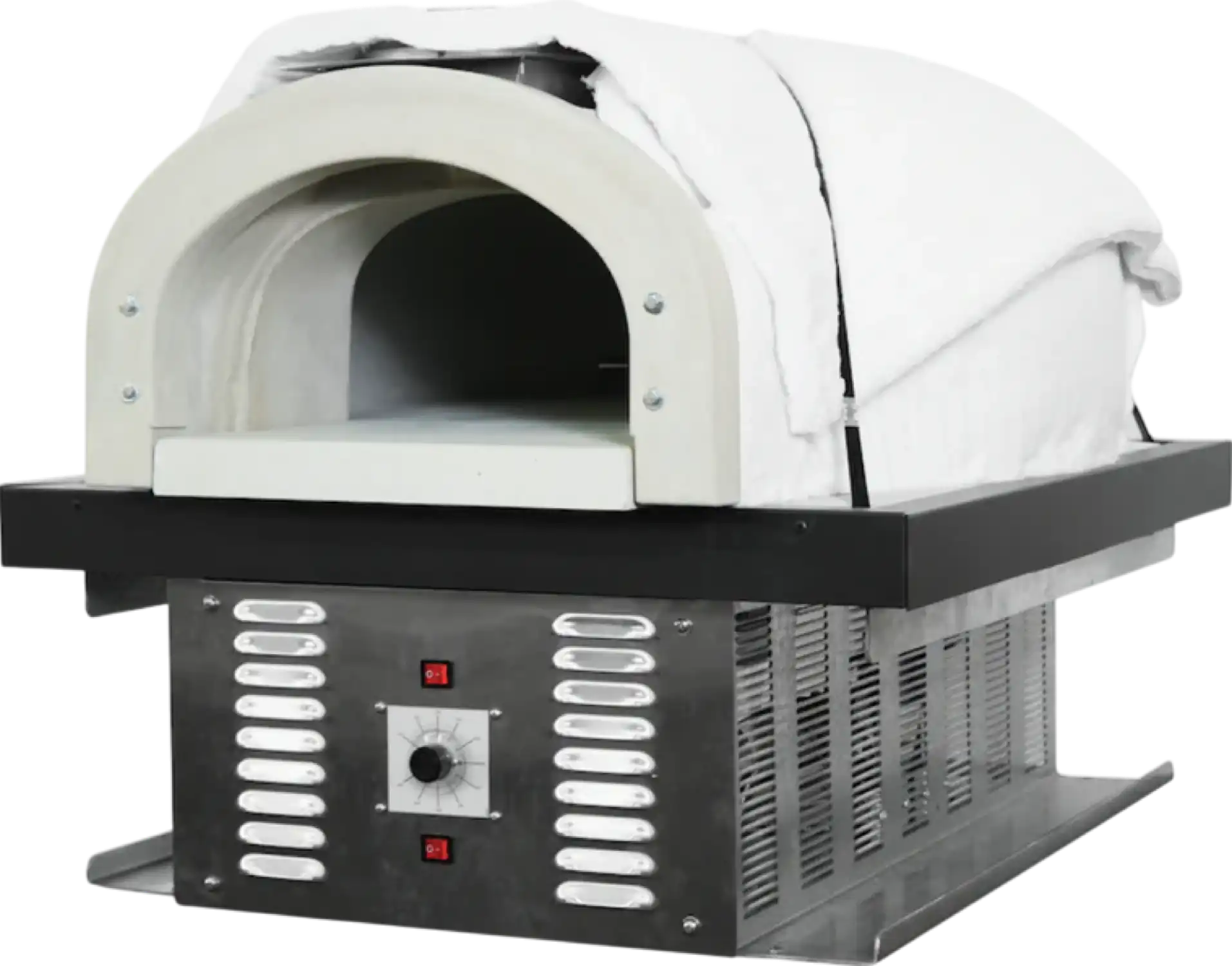 Chicago Brick Oven CBO-750 Hybrid DIY Pizza Oven Kit Natural Gas Dual-Fuel 38