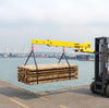 Vevor Adjustable Forklift Jib Boom Crane 6000 Lbs Capacity 2 Hooks Alloy Steel New