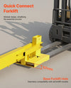 Vevor Adjustable Forklift Jib Boom Crane 6000 Lbs Capacity 2 Hooks Alloy Steel New