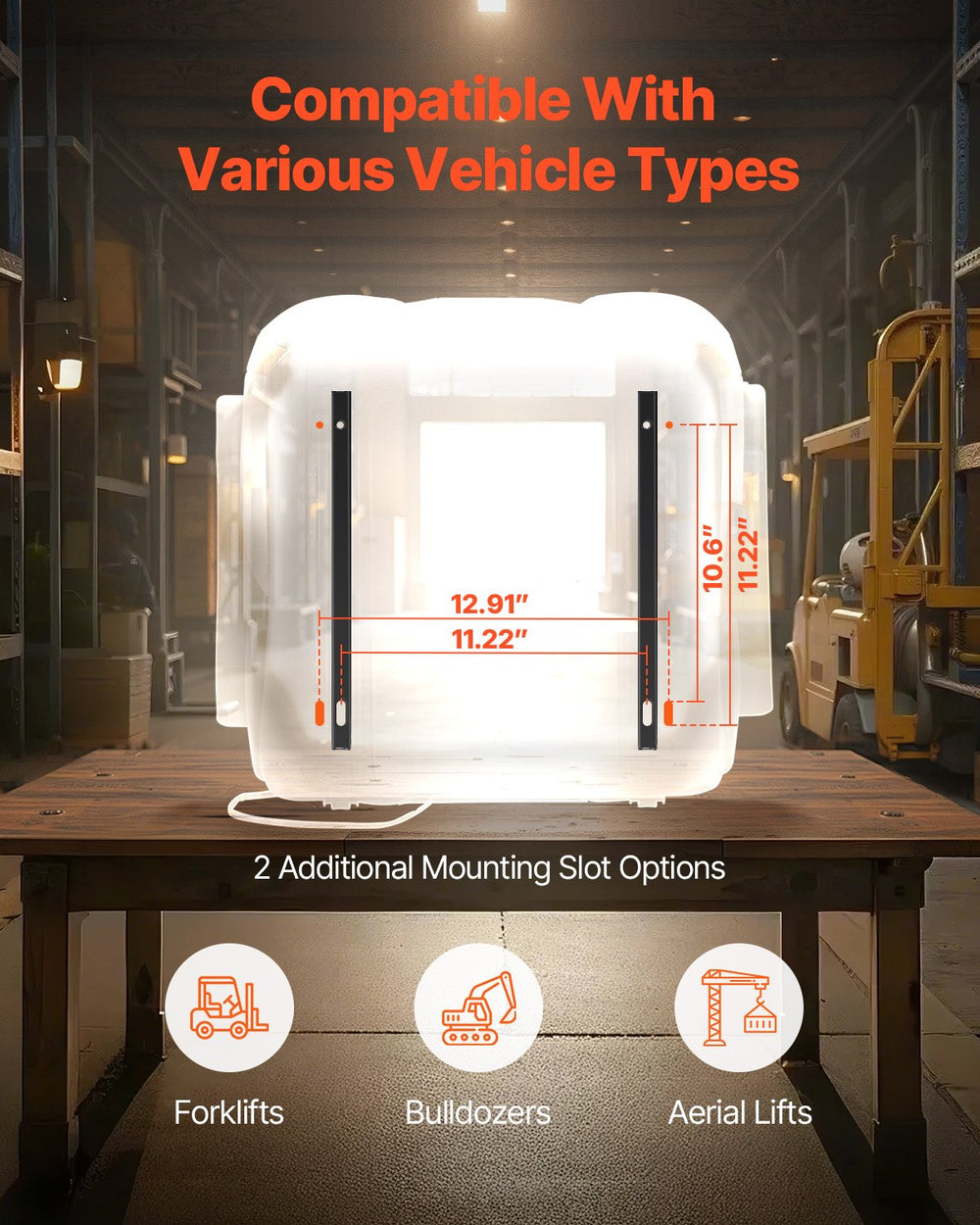 Vevor Forklift Tractor Seat Adjustable Suspension and Backrest Foldable Universal Fit New