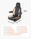 Vevor Forklift Tractor Seat 150° Reclining Backrest Adjustable Headrest Universal Fit New