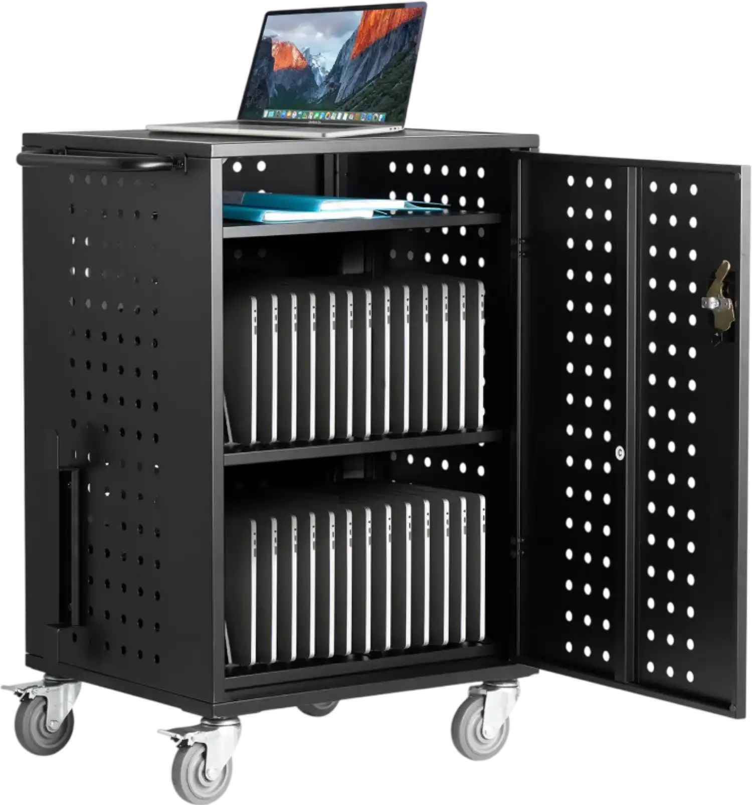 Vevor Mobile Charging Cart 32-Device Capacity for Laptops and Tablets up to 15.6