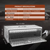 Vevor Underbody Truck Box 48"x24"x24" Aluminum Diamond Plate with Lock Waterproof New