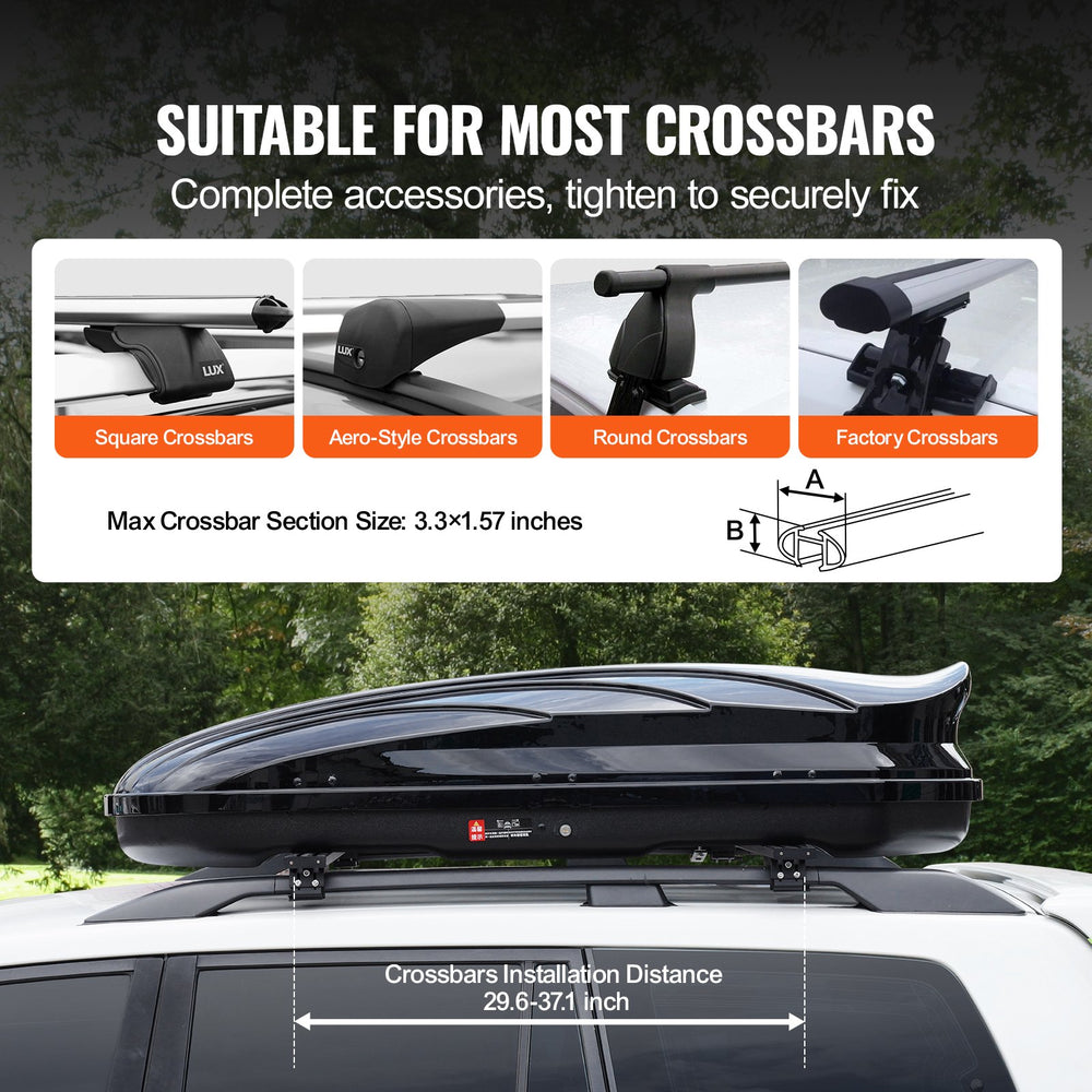 Vevor Rooftop Cargo Carrier 11 ABS Hard Shell Luggage Box
