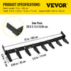 Vevor Bolt-On Tooth Bar Attachment for 72" Bucket 8 Teeth 9.84" Spacing 23TF New