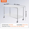 Vevor Prep Table 30" x 60" x 38" Stainless Steel 910 Lbs. Capacity with Adjustable Shelf New