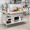 Vevor Prep Table 30" x 72" x 34" Stainless Steel 920 Lbs. Capacity with Adjustable Shelf New