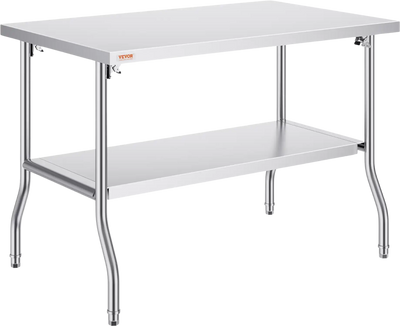Vevor Folding Commercial Prep Table 48