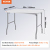 Vevor Folding Commercial Prep Table 48" x 30" Stainless Steel 220 Lbs. Capacity New