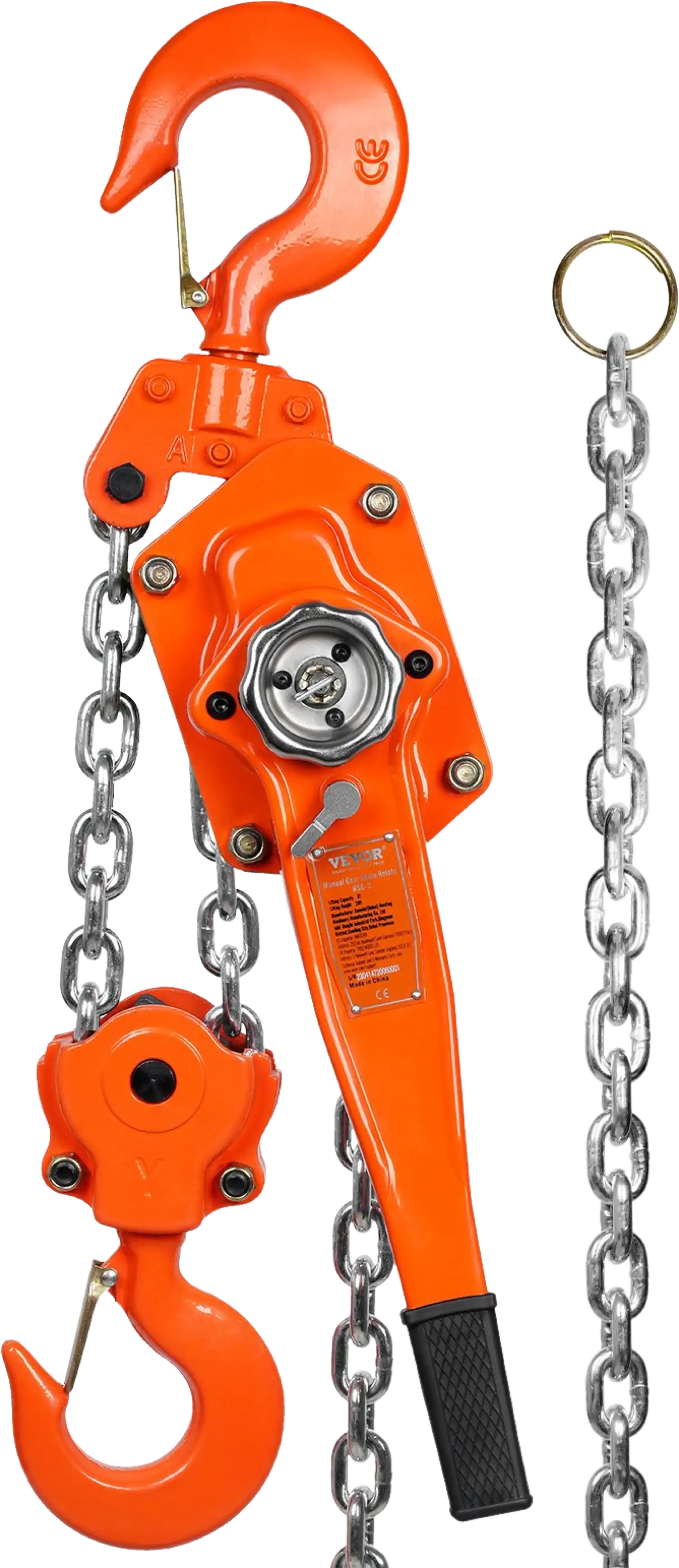 Vevor Manual Lever Hoist 13200 Lbs 6 Ton Capacity 19' G80 Galvanized Steel Chain with Weston Break New