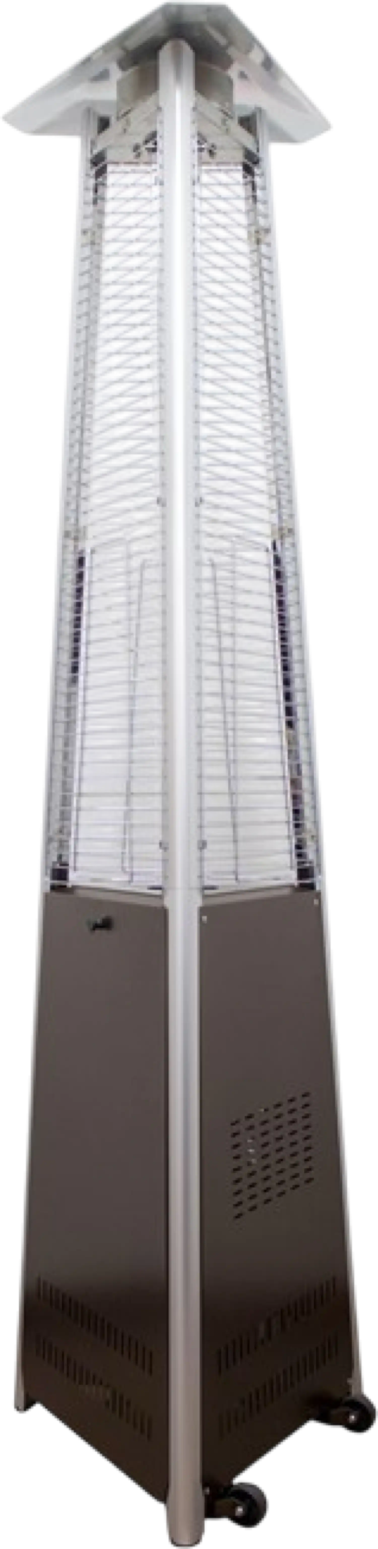 AZ Commercial Triangle Patio Heater Propane Glass Tube Hammered Bronze 41,000 BTU New