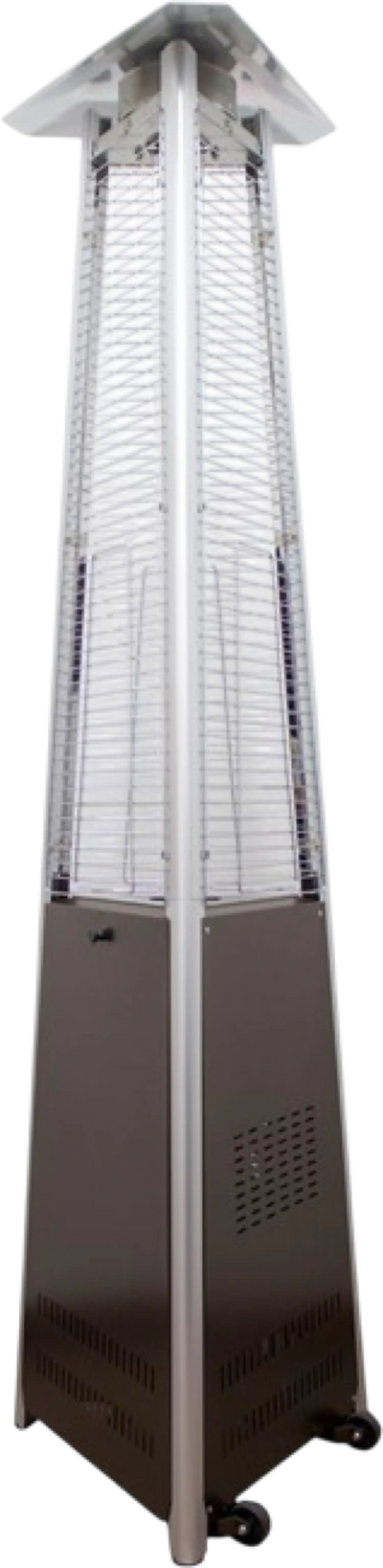 AZ Commercial Triangle Patio Heater Propane Glass Tube Hammered Bronze 41,000 BTU New