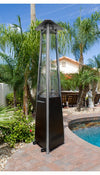 AZ Commercial Triangle Patio Heater Propane Glass Tube Hammered Bronze 41,000 BTU New