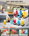 Vevor Commercial Slushy Machine 3-Tank 45 Qt Frozen Drink and Margarita Maker New