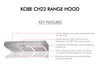 Kobe CH22 Premium Range Hood Under Cabinet 36" Automatic 6-Speed 680 CFM New