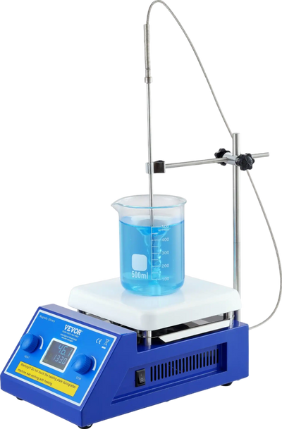 Vevor Magnetic Stirrer Hot Plate 572°F Max 2000 RPM 5000mL Capacity 500W Heating LED Display New