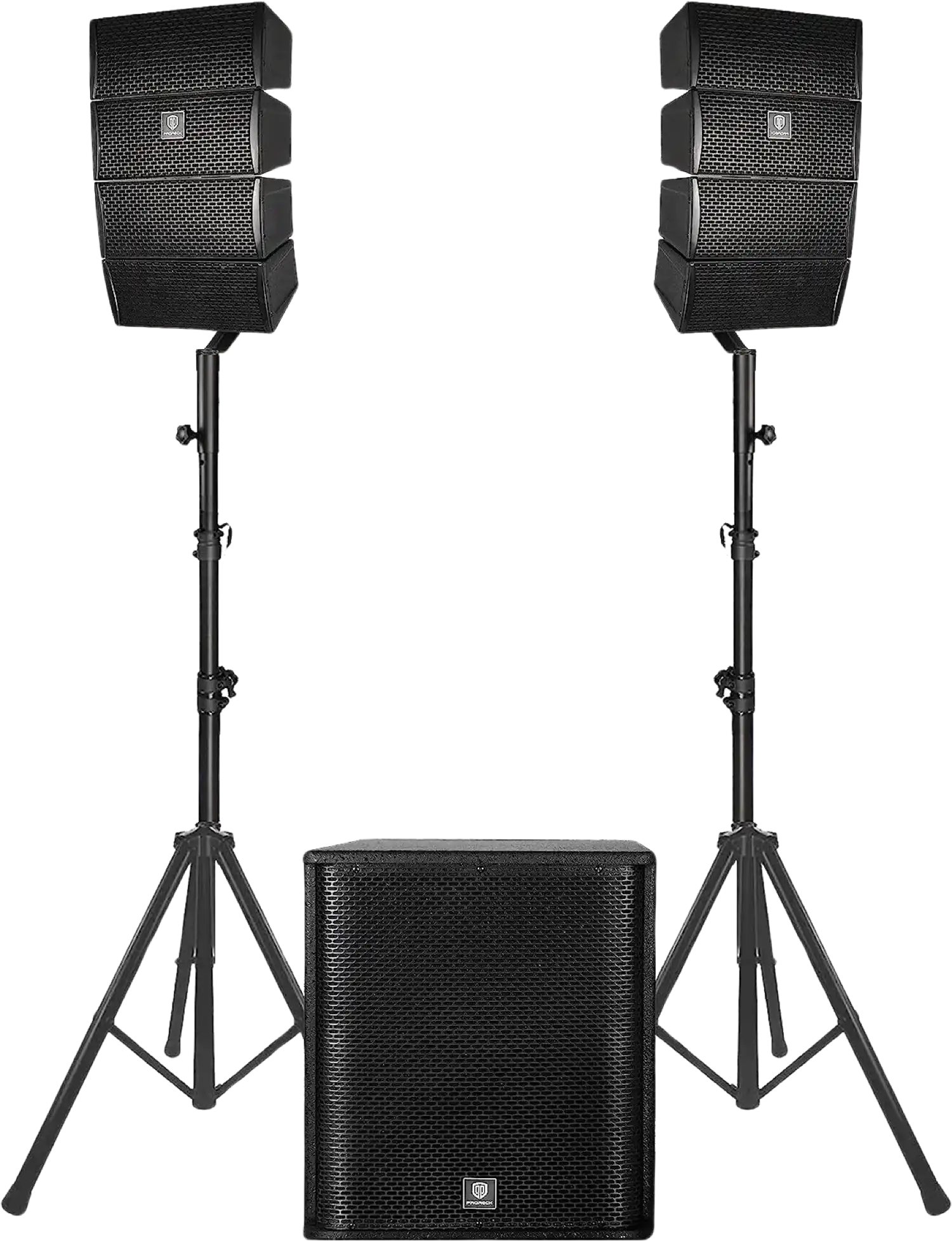 PRORECK PR-15 Tripod Speaker Stands (Pair) – Adjustable Height For DJ & PA Systems