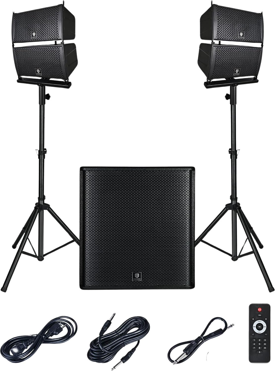 Proreck CLUB-4000 PA Speaker System 4000W Combo 4 Line Array Speakers ...