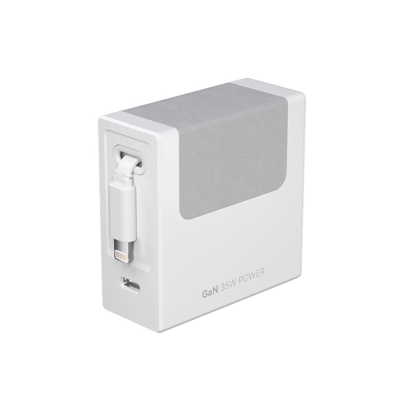 Giraffe Tools SGH-C35AM Retractable Charger 35W White USB-C New