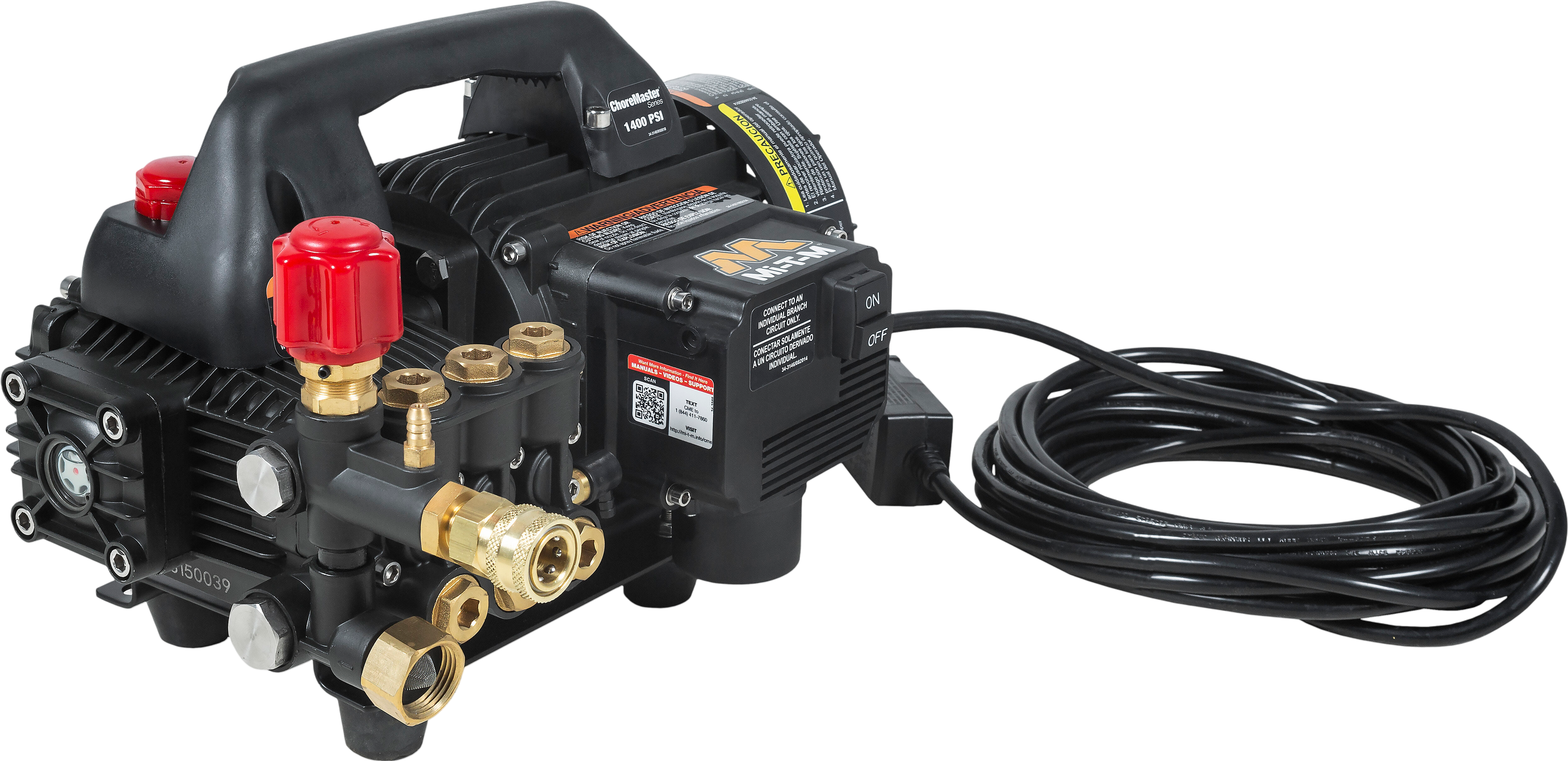 Mi-T-M ChoreMaster Pressure Washer Electric 1400 PSI 1.5 GPM Direct Drive CM-1400-1MEH New