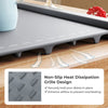 Non-slip electric warming tray with heat dissipation grilles, designed for safe and efficient food warming.