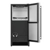 Cotlin IMB55BI Bullet Ice Maker Ultra-Clear 15" Undercounter with Drain Pump 52 lbs/Day 26 lbs Storage New