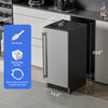 Cotlin IMC25BI Undercounter Crescent Ice Maker 15" Drainless 25 lbs/Day with 22 lbs. Storage New