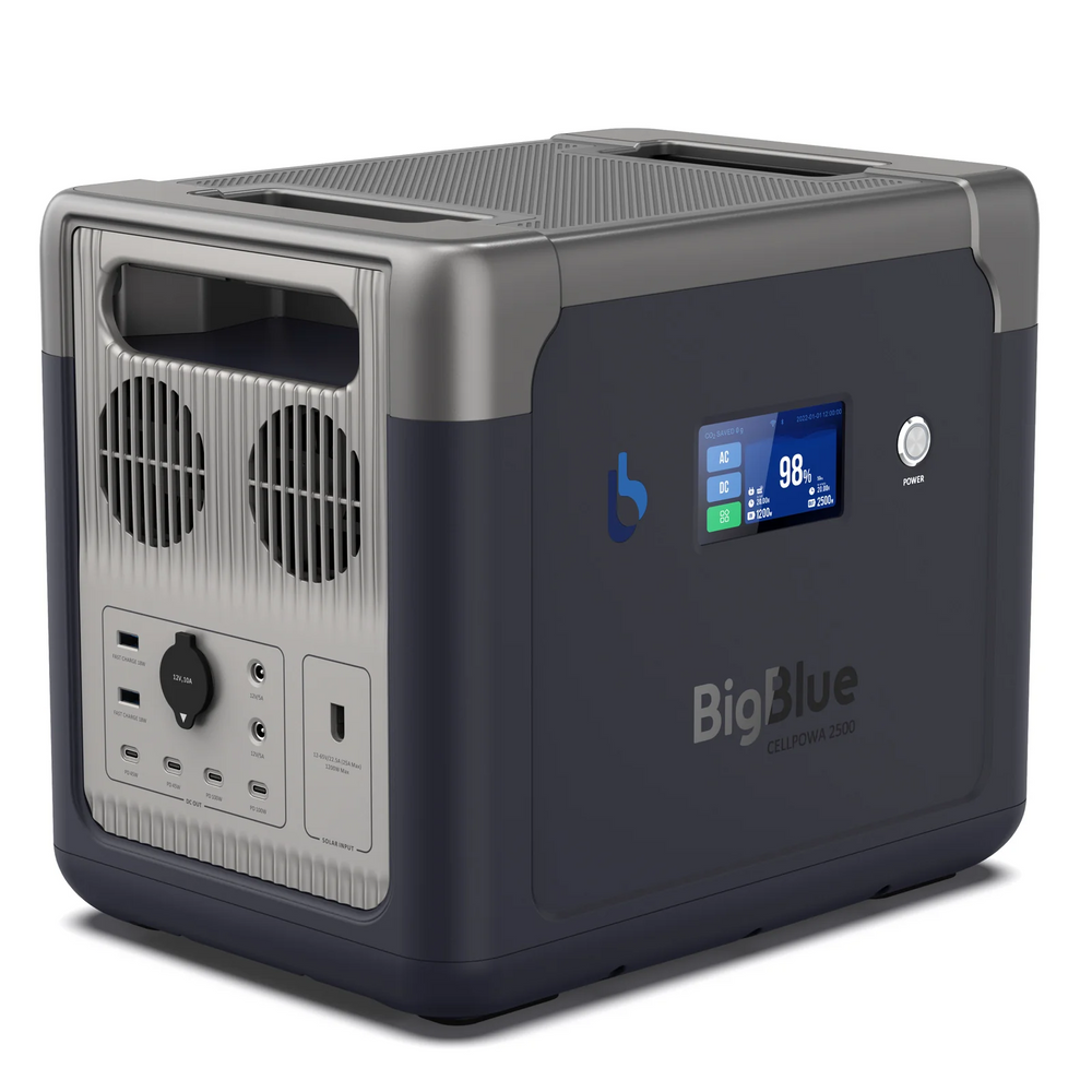 BigBlue CellPowa 2500 Portable Power Station Solar Generator 2500W 1843Wh CP2500 New