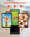 Vevor 4K Touchscreen Digital Signage Kiosk 55" Floor Standing LCD Display New