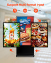 Vevor Scrolling Sign 65" 4K Touchscreen LCD Screen Floor Standing Display with Android 11 New