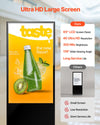 Vevor Scrolling Sign 65" 4K Touchscreen LCD Screen Floor Standing Display with Android 11 New