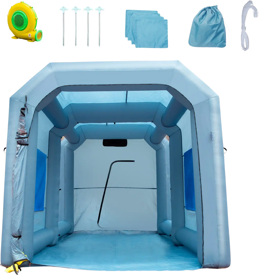 Vevor Inflatable Paint Booth 13' x 10' x 9' Spray Tent 950W Blowers Air Filter System New