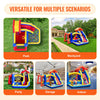 Vevor Inflatable Bounce House 131" x 133" x 90" Outdoor Playhouse Trampoline for Kid Ages 3-8 Years New