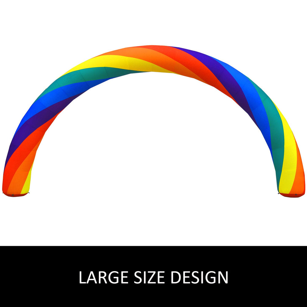 Vevor Inflatable Arch 26' Rainbow with 350W Blower for Advertising Party Celebration Outdoor New