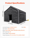 Vevor Inflatable Nightclub 17.7' x 16.4' x 13.9' Blow-Up Party Tent 291 Sq Ft Waterproof 680W Blower New