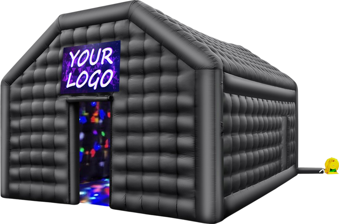 Vevor Inflatable Nightclub 19.7' x 16.4' x 12' Blow-Up Party Tent 323 Sq Ft Waterproof 680W Blower New