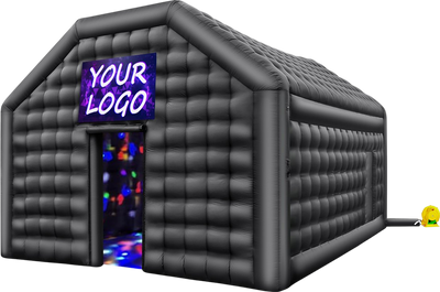 Vevor Inflatable Nightclub 19.7' x 16.4' x 12' Blow-Up Party Tent 323 Sq Ft Waterproof 680W Blower New