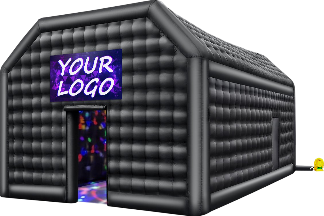 Vevor Inflatable Nightclub 26.2' x 19.7' x 13.1' Blow-Up Party Tent 517 Sq Ft Waterproof 1100W Blower New