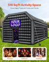 Vevor Inflatable Nightclub 26.2' x 19.7' x 13.1' Blow-Up Party Tent 517 Sq Ft Waterproof 1100W Blower New