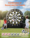 Vevor Inflatable Soccer Dart Board 8' Tall Includes 370W Blower and 9 Kick Balls New