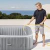 Vevor Inflatable Hot Tub 72.8" x 26" 4 to 6 Person Square Portable Spa 130 Jets New