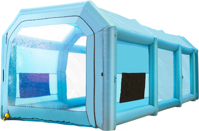 Vevor Inflatable Paint Booth 39.4' x 16.4' x 13.1' 1100W Inflation 950W Ventilation Blowers with Air Filtration System New