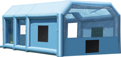 Vevor Inflatable Spray Booth 23' x 13.1' x 9' Spray Tent 750W 480W Blowers and Filter New