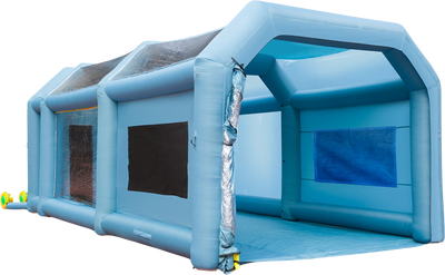 Vevor Inflatable Paint Booth 28' x 16' x 11' Spray Tent 960W 750W Blowers Air Filter System New