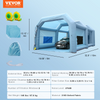 Vevor Inflatable Paint Booth 33' x 20' x 13' Spray Tent 1100W 950W Blowers Air Filter System New