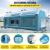 Vevor Inflatable Paint Booth 28' x 15' x 10' 950W Inflation 350W Ventilation Blowers with Air Filtration System New