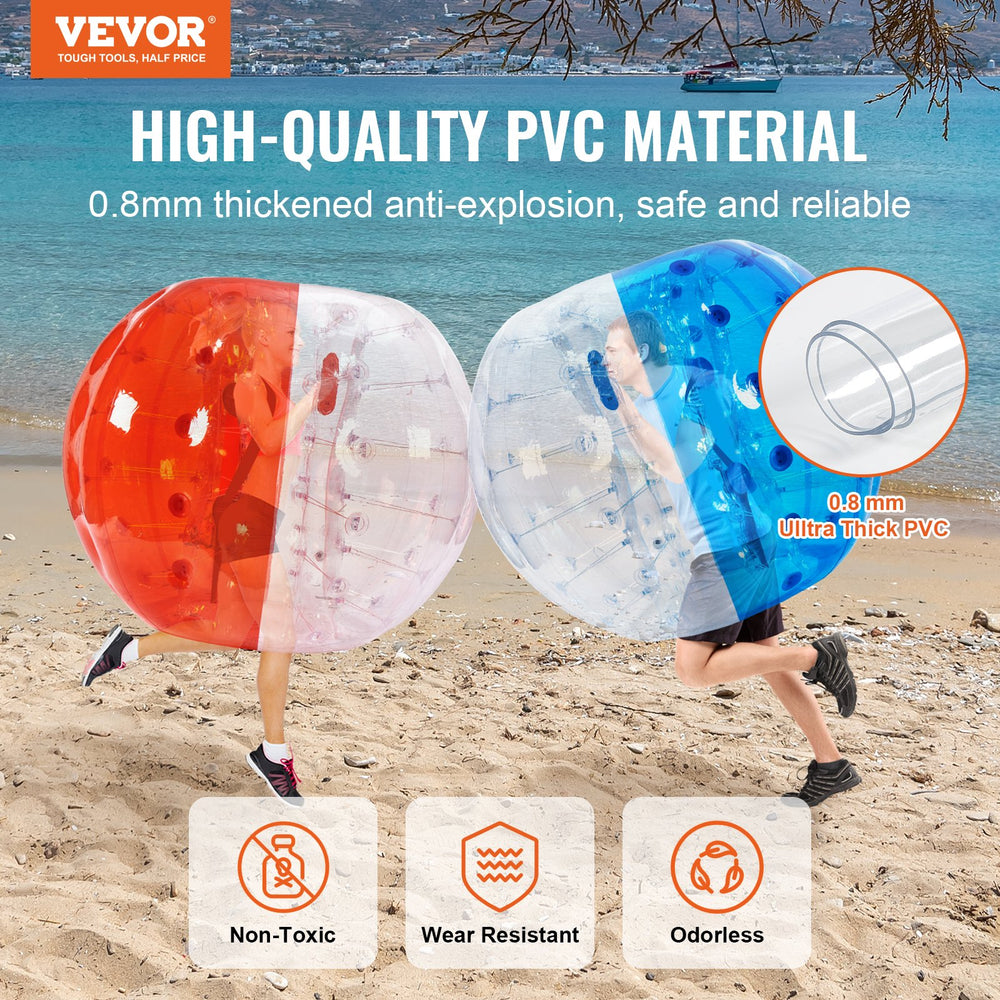 Vevor Inflatable Bumper Balls 5' Body Sumo Zorb Balls 2-Pack New