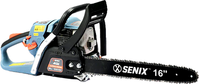 Senix CS4QL-L3 Chainsaw 16-inch 46cc 4-Cycle Gas Powered
