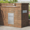 Vevor Outdoor Kitchen Drawers 13" x 20.5" x 21" Double Storage Stainless Steel New
